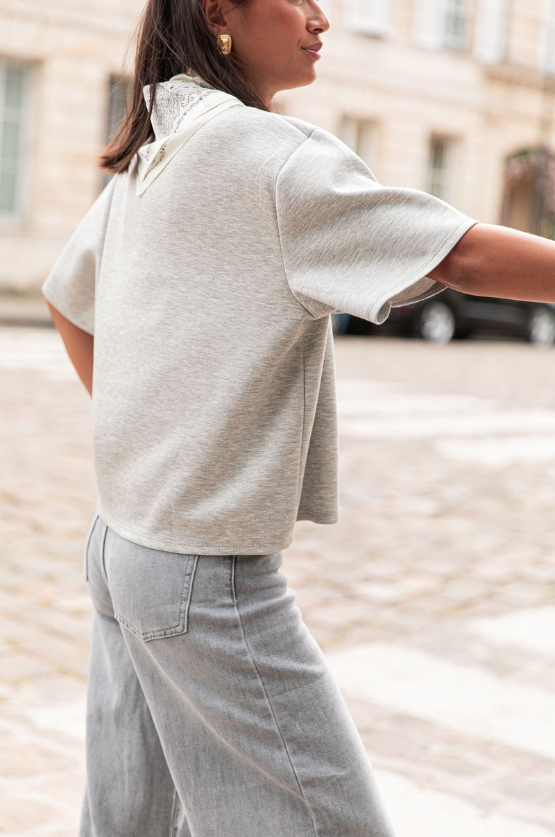 PETER Gris - T-Shirt Oversize