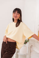 PETER Jaune Pastel - T-Shirt Oversize
