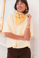 PETER Jaune Pastel - T-Shirt Oversize
