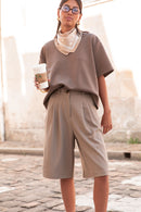 PETER Marron - T-Shirt Oversize