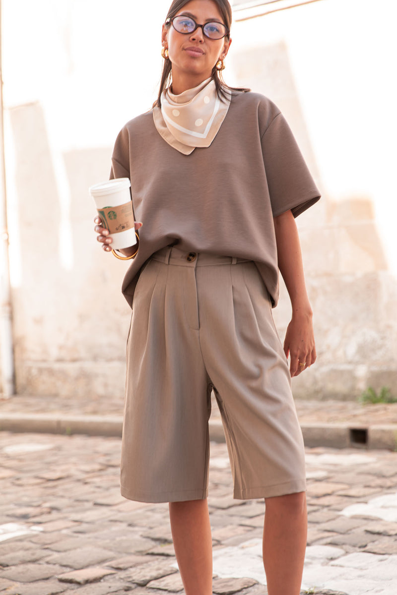 PETER Marron - T-Shirt Oversize