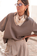 PETER Marron - T-Shirt Oversize