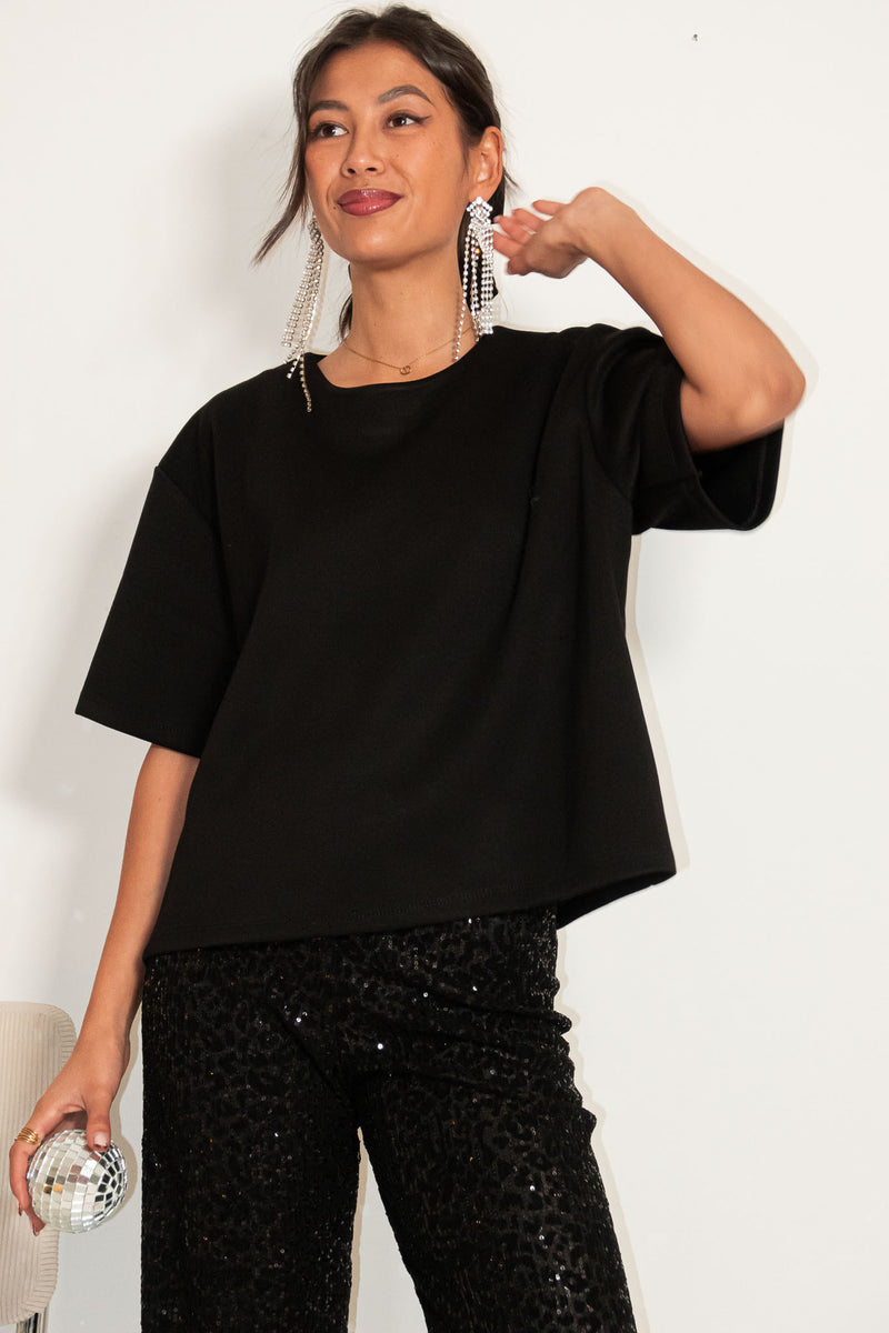 PETER Noir - T-Shirt Oversize