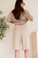 PETER Taupe - T-Shirt Oversize