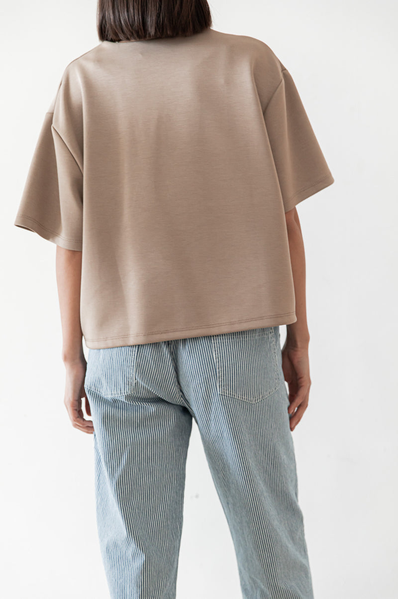 PETER Taupe - T-Shirt Oversize
