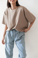PETER Taupe - T-Shirt Oversize