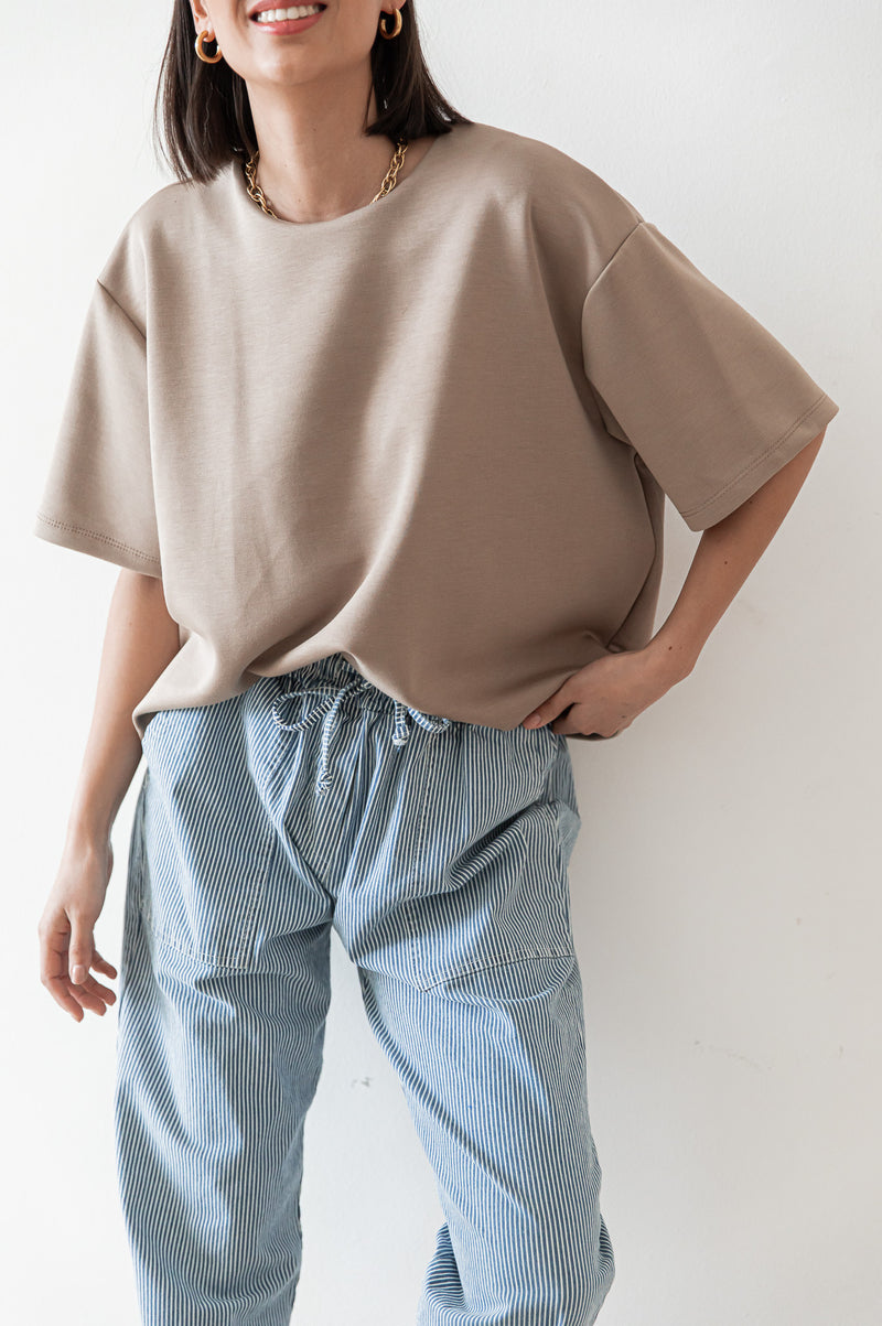 PETER Taupe - T-Shirt Oversize