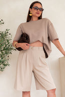 PETER Taupe - T-Shirt Oversize