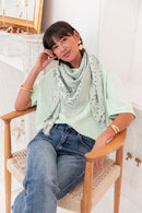 PETER Vert Pastel - T-Shirt Oversize