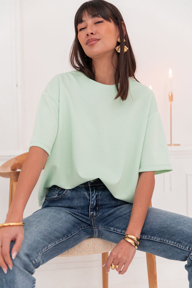 PETER Vert Pastel - T-Shirt Oversize
