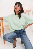 PETER Vert Pastel - T-Shirt Oversize