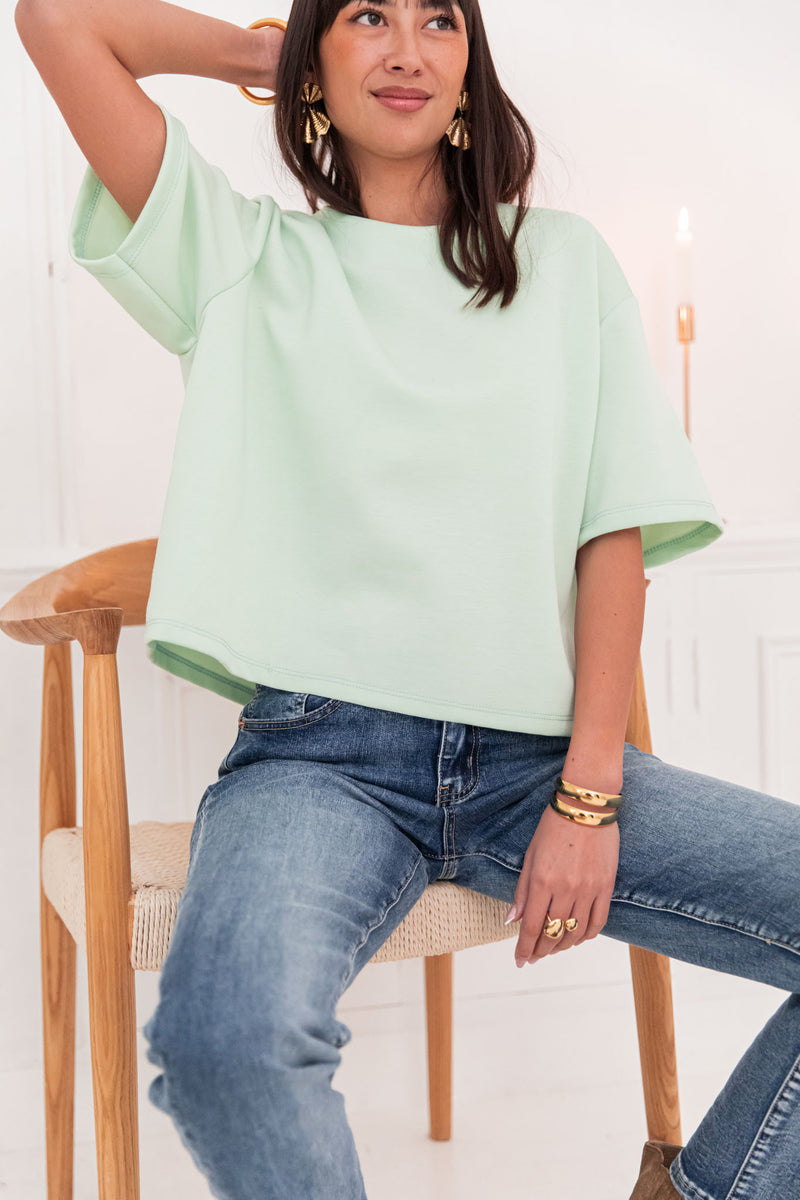 PETER Vert Pastel - T-Shirt Oversize