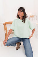 PETER Vert Pastel - T-Shirt Oversize