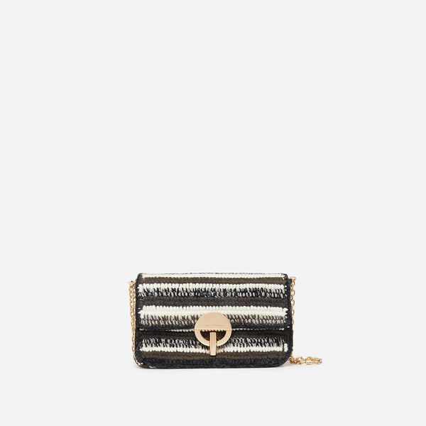 Vanessa Bruno - Pequeño Bolso Moon En Lana - Negro/Gris