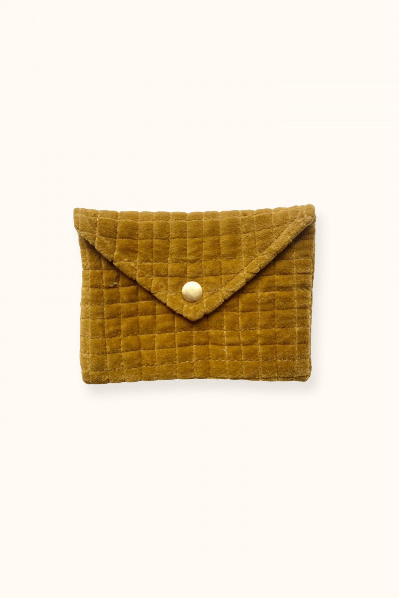 Petite Enveloppe Ravi "Velvet" - Ocre