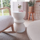 petite table appoint beton blanc maupiti