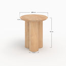 petite table appoint sacha bois de manguier