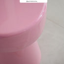 petite table basse rose bonbon glossy metal athena rdv deco