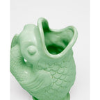 Vase Poisson En Céramique - Aigue-Marine