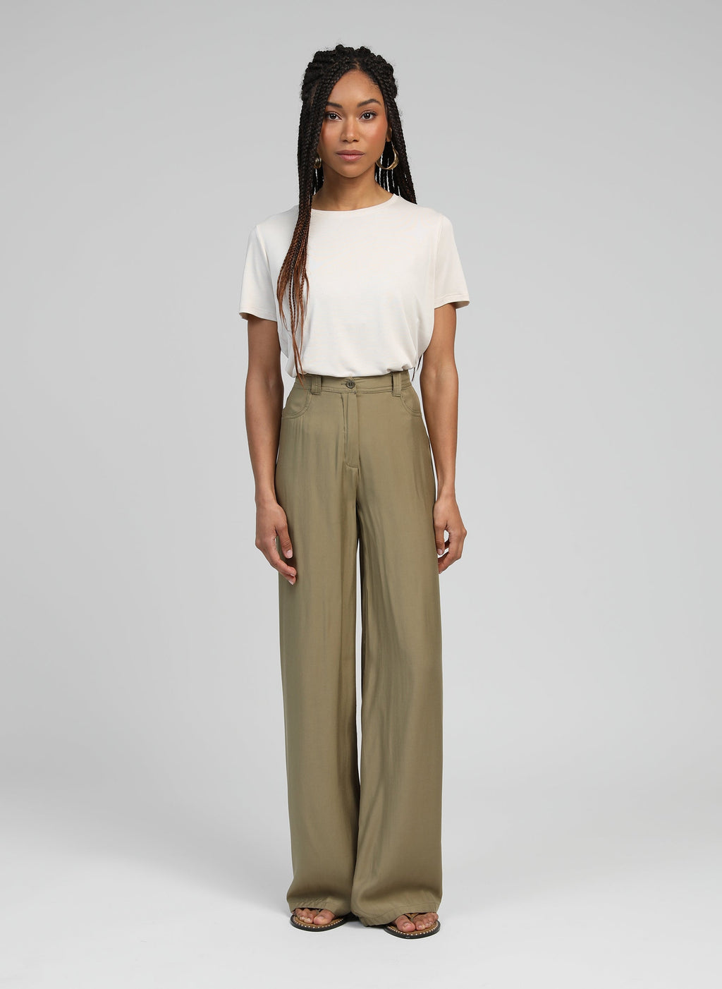 Pantalon Phoebelane Kaki