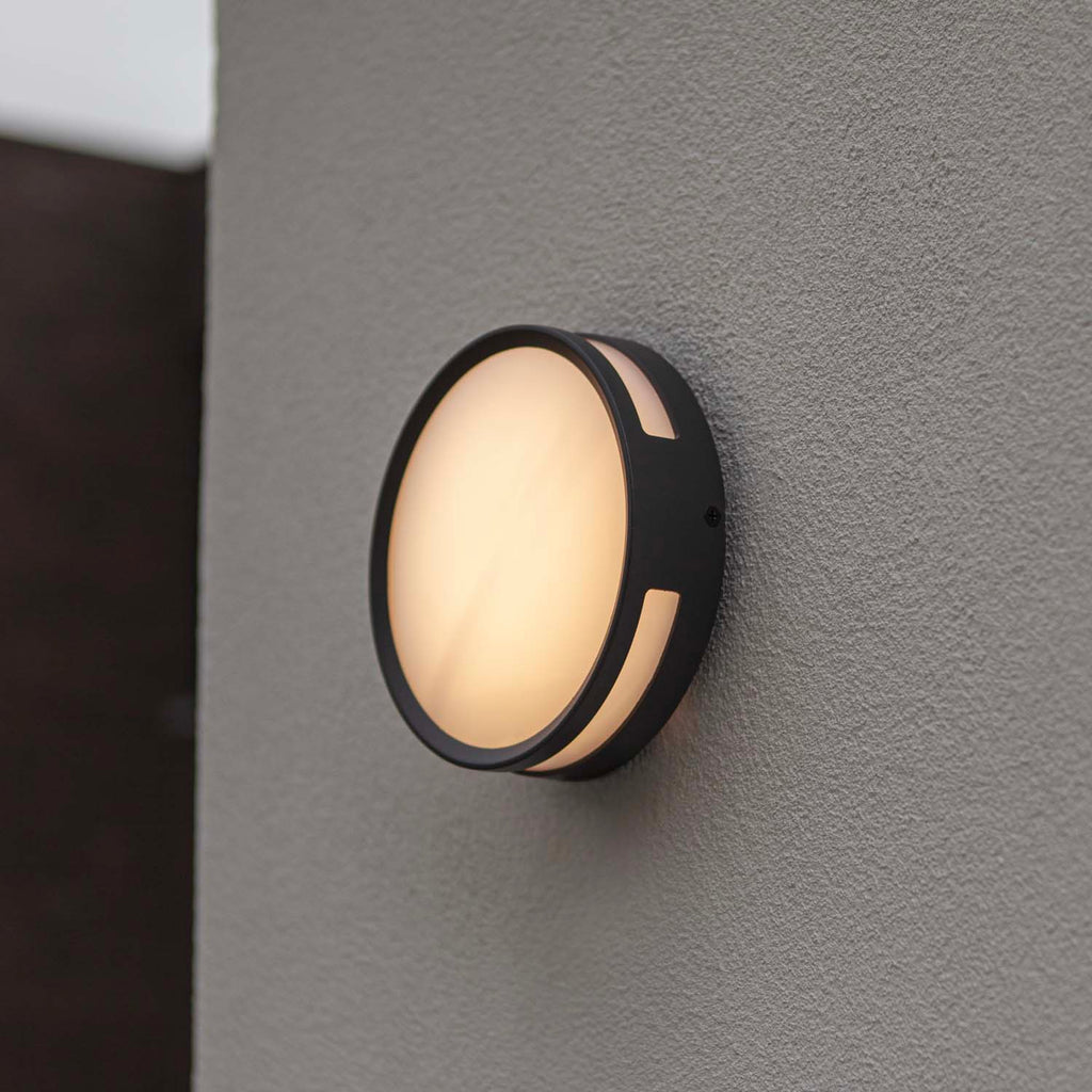 Rola - Mains Wall Light - Aluminium - Matt Black