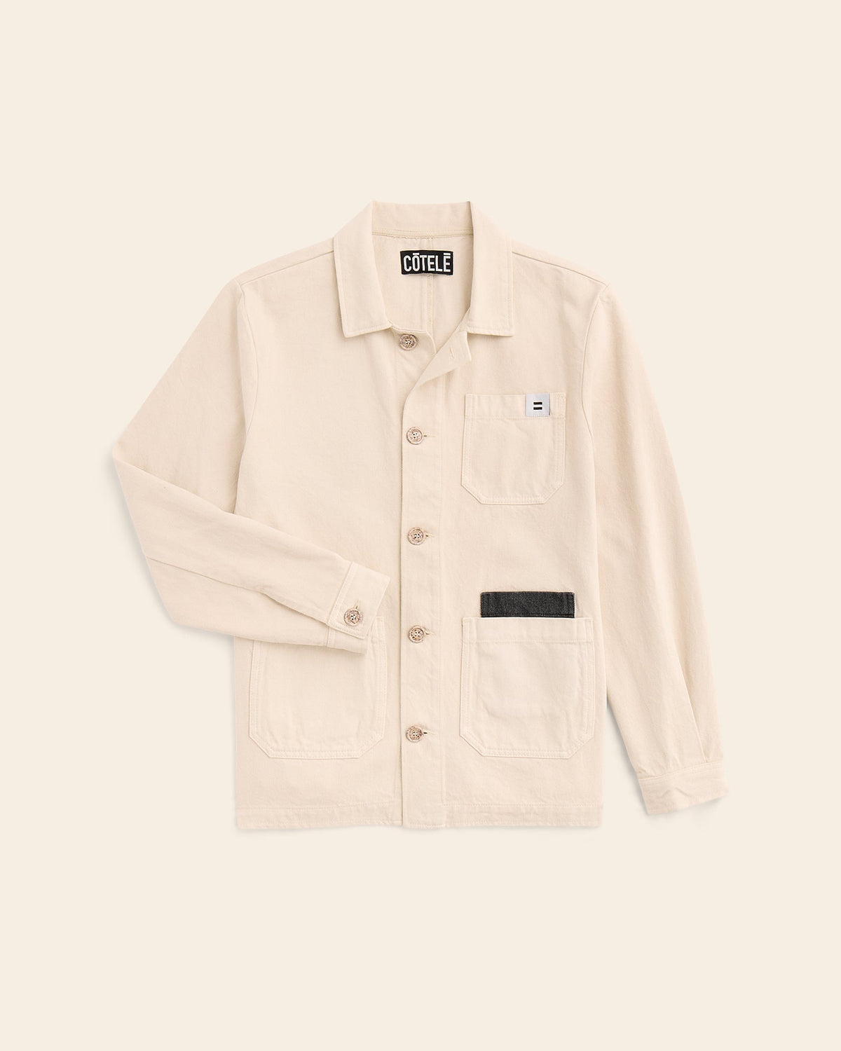 Denim-Worker-Jacke Off White