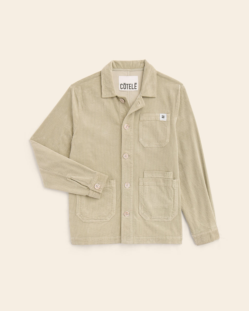Veste Worker Côtelé Sauge