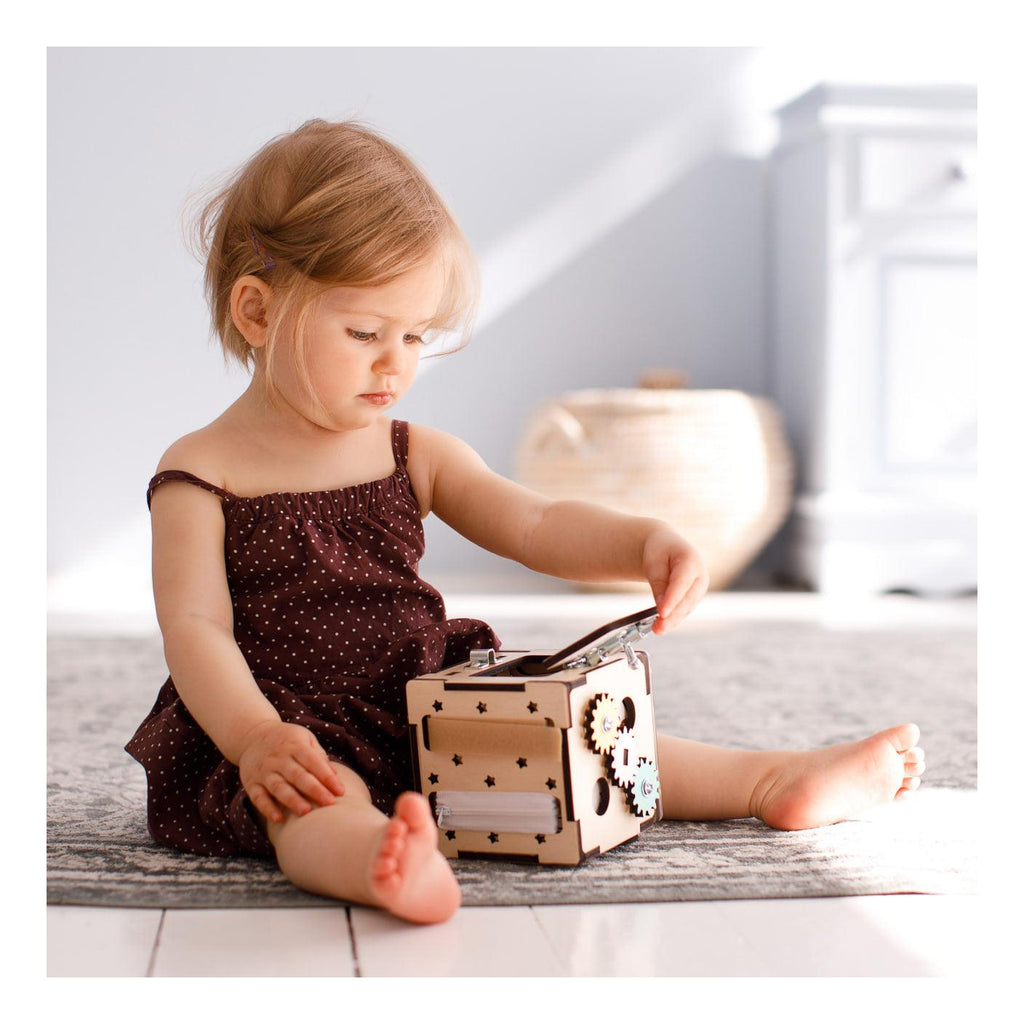Cube D'Activités Multi-Sens Montessori