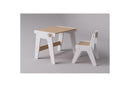 Duo Table & Chaise Évolutives – Blanc