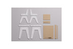 Duo Table & Chaise Évolutives – Blanc