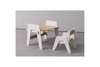 Duo Table & Chaise Évolutives – Blanc