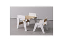 Duo Table & Chaise Évolutives – Blanc