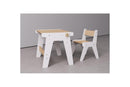Duo Table & Chaise Évolutives – Blanc