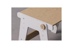 Duo Table & Chaise Évolutives – Blanc