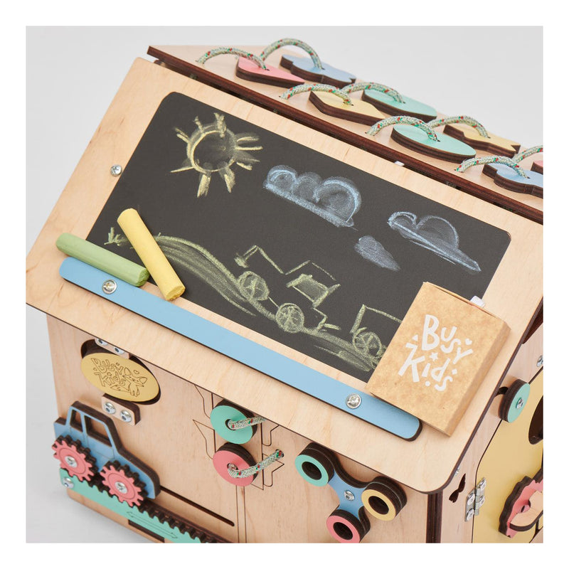 Busy Board Maisonnette Éducative En Bois – Mini