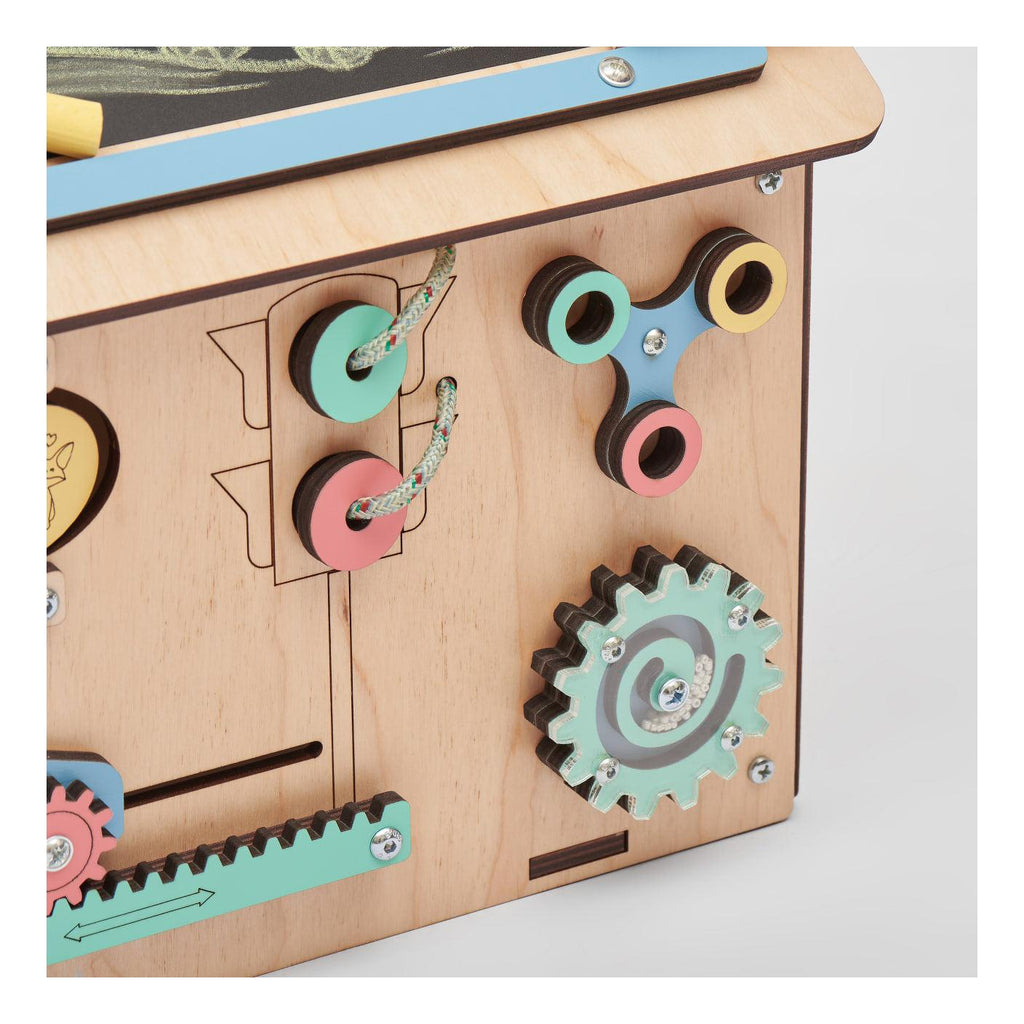 Busy Board Maisonnette Éducative En Bois – Mini