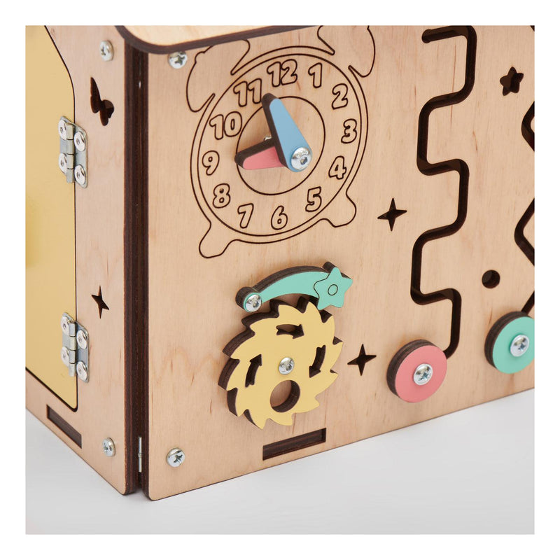 Busy Board Maisonnette Éducative En Bois – Mini