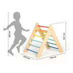 Triangle De Pikler + Grand Toboggan Double Face + Bascule D'Équilibre