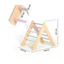 Triangle De Pikler + Grand Toboggan Double Face + Bascule D'Équilibre