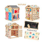 Busy Board Educational Wooden House – Natura