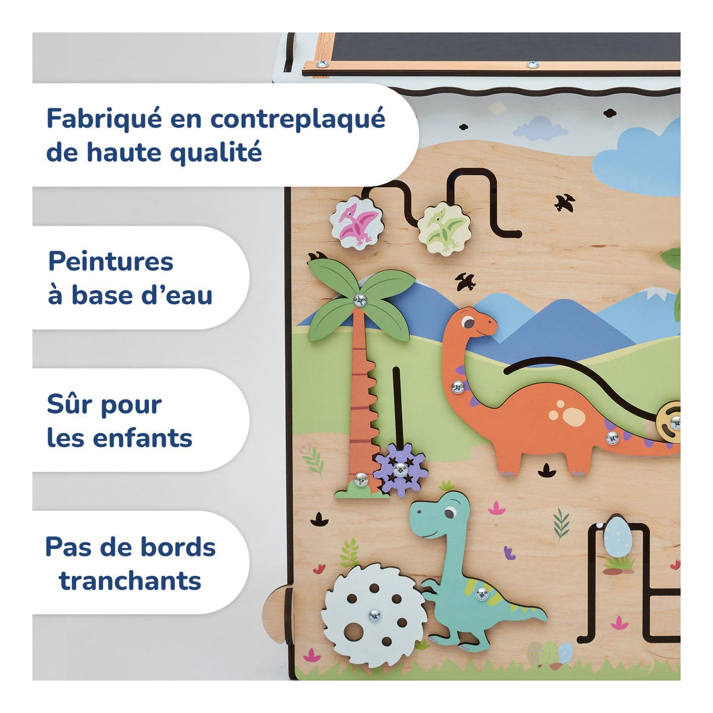 Busy Board Maisonnette Éducative Dino Avec Éclairage