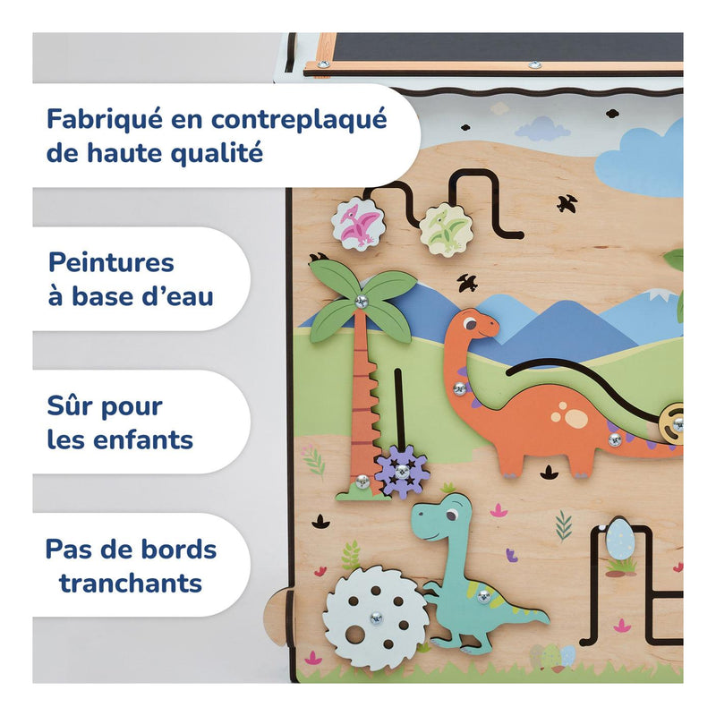 Busy Board Maisonnette Éducative Dino Avec Éclairage