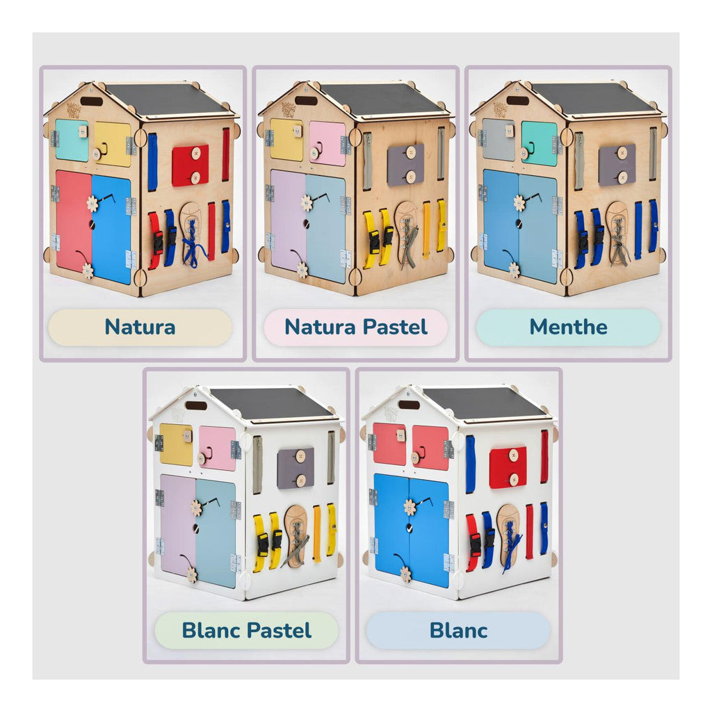 Busy Board Educational Wooden House – Natura