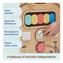 Busy Board Maisonnette Éducative En Bois – Natura