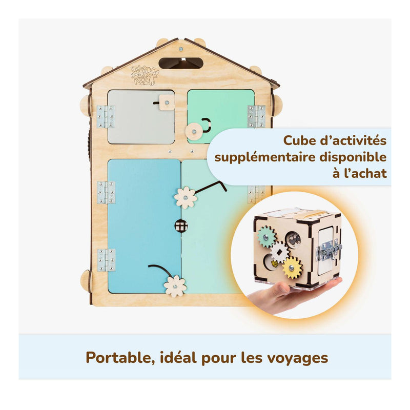Duo Busy Board Maisonnette Natura & Cube Interactif