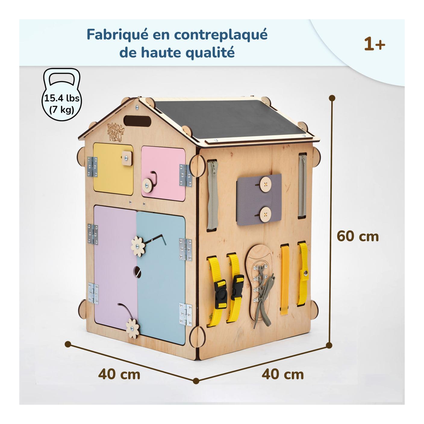 Duo Busy Board Maisonnette Natura & Cube Interactif