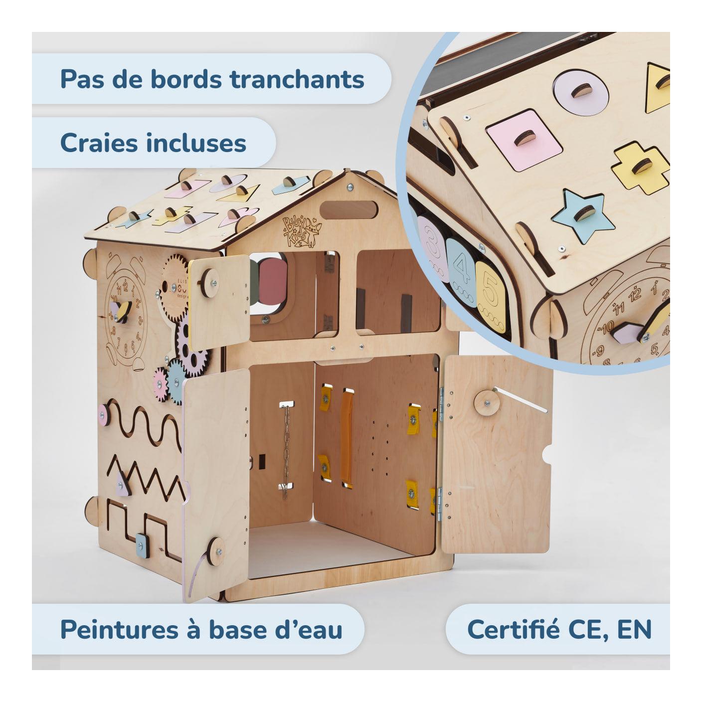 Duo Busy Board Maisonnette Natura & Cube Interactif