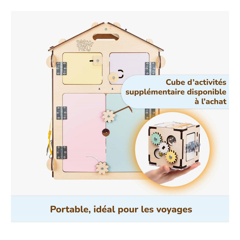Duo Busy Board Maisonnette Natura & Cube Interactif