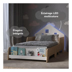 Lit Cabane Extensible Avec Éclairage Led