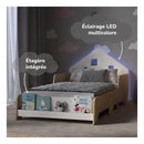Lit Cabane Extensible Avec Éclairage Led
